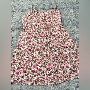 Old Navy Pink and Orange Floral Dress